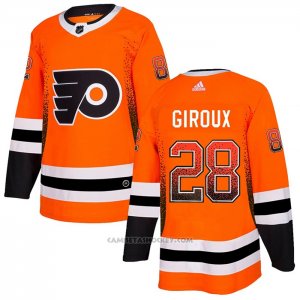 Camiseta Hockey Philadelphia Flyers Claude Giroux Drift Fashion Naranja