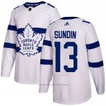 Camiseta Hockey Toronto Maple Leafs 13 Mats Sundin Autentico 2018 Stadium Series Blanco