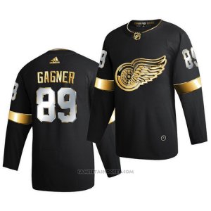 Camiseta Hockey Detroit Red Wings Sam Gagner Golden Edition Limited Autentico 2020-21 Negro