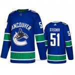 Camiseta Hockey Vancouver Canucks Troy Stecher Primera Azul