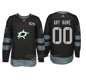 Camiseta Hockey Hombre Dallas Stars Personalizada Negro