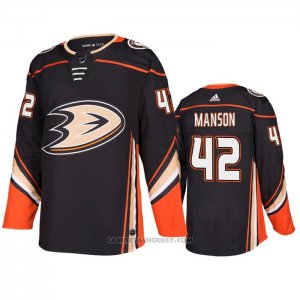 Camiseta Hockey Anaheim Ducks Josh Manson Primera Negro