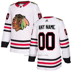 Camiseta Hockey Hombre Chicago Blackhawks Segunda Personalizada Blanco