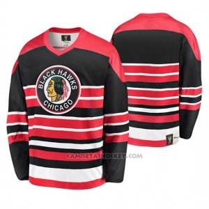 Camiseta Hockey Chicago Blackhawks Blackhawks Heritage Rojo Negro