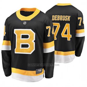Camiseta Hockey Boston Bruins Jake Debrusk Alternato Premier Breakaway Negro