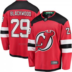 Camiseta Hockey New Jersey Devils Mackenzie Blackwood Primera Breakaway Rojo