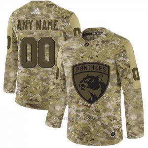 Camiseta Hockey Florida Panthers 2019 Salute to Service Personalizada Camuflaje