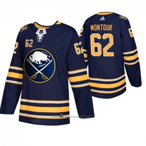 Camiseta Hockey Buffalo Sabres 62 Brandon Montour Primera Autentico Azul