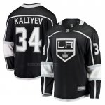 Camiseta Hockey Los Angeles Kings Arthur Kaliyev Primera Breakaway Negro