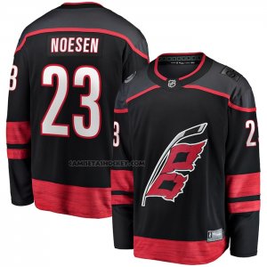 Camiseta Hockey Carolina Hurricanes Stefan Noesen Primera Breakaway Negro