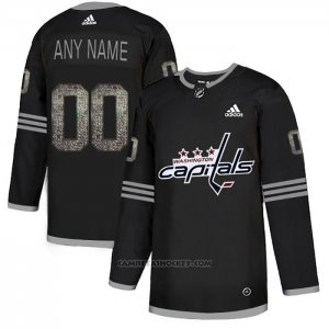 Camiseta Hockey Washington Capitals Black Shadow Personalizada
