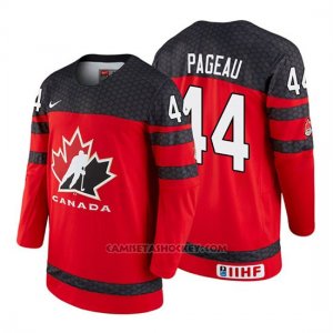 Camiseta Canada Team Jean Gabriel Pageau 2018 Iihf World Championship Jugador Rojo