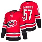 Camiseta Hockey Hombre Autentico Carolina Hurricanes 57 Trevor Van Riemsdyk Home 2018 Rojo