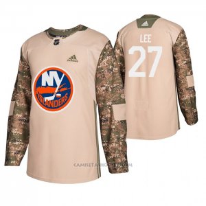 Camiseta Hockey New York Islanders Anders Lee Veterans Day Camuflaje