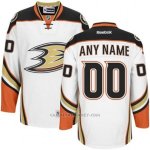 Camiseta Hockey Hombre Anaheim Ducks Segunda Personalizada Blanco