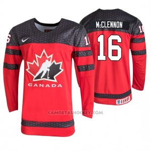 Camiseta Hockey Canada Connor Mcclennon 2019 Hlinka Gretzky Cup Rojo