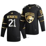 Camiseta Hockey Florida Panthers Alexander Wennberg Golden Edition Limited Autentico 2020-21 Negro