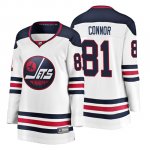 Camiseta Mujer Winnipeg Jets Kyle Connor Heritage Fanatics Breakaway Blanco