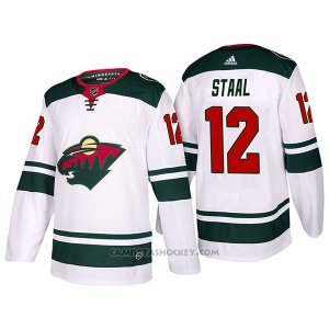 Camiseta Hockey Hombre Minnesota Wild 12 Eric Staal Away 2017-2018 Blanco