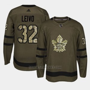 Camiseta Toronto Maple Leafs Josh Leivo Camo Salute To Service