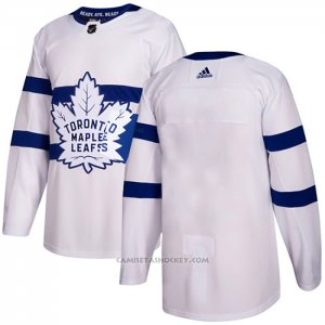 Camiseta Hockey Toronto Maple Leafs Blank Autentico 2018 Stadium Series Blanco