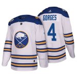 Camiseta Hockey Hombre Autentico Buffalo Sabres 4 Josh Gorges 2018 Winter Classic Blanco