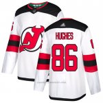 Camiseta Hockey New Jersey Devils 86 Jack Hughes Road Autentico Blanco