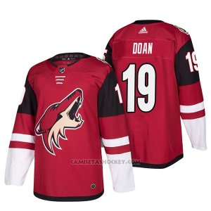 Camiseta Hockey Hombre Autentico Arizona Coyotes Shane Doan 19 Home 2017-2018 Rojo