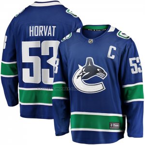 Camiseta Hockey Vancouver Canucks Bo Horvat Primera Breakaway Azul