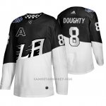Camiseta Hockey Los Angeles Kings Drew Doughty 2020 Stadium Series Blanco Negro