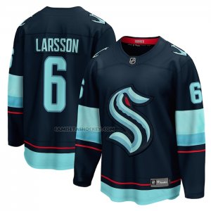 Camiseta Hockey Seattle Kraken Adam Larsson Primera Breakaway Azul