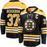 Camiseta Hockey Boston Bruins Patrice Bergeron Primera Breakaway Negro