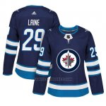 Camiseta Mujer Winnipeg Jets 29 Patrik Laine Adizero Jugador Home Azul