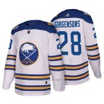 Camiseta Hockey Hombre Autentico Buffalo Sabres 28 Zemgus Girgensons 2018 Winter Classic Blanco