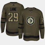 Camiseta Winnipeg Jets Patrik Laine Camo Salute To Service