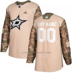 Camiseta Hockey Hombre Dallas Stars Camo Autentico 2017 Veterans Day Stitched Personalizada