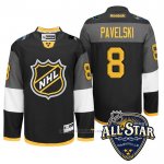 Camiseta Hockey San Jose Sharks 8 Joe Pavelski 2016 All Star Negro