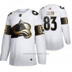 Camiseta Hockey Colorado Avalanche Matt Nieto Golden Edition Limited Blanco