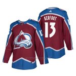 Camiseta Hockey Hombre Autentico Colorado Avalanche 13 Alexander Kerfoot Home 2018 Rojo