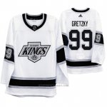 Camiseta Hockey Los Angeles Kings Wayne Gretzky Heritage Throwback Blanco