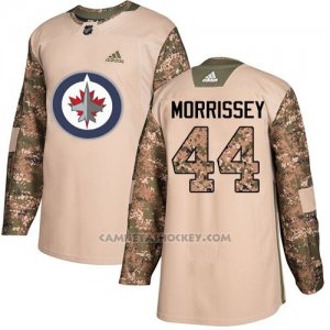 Camiseta Hockey Hombre Winnipeg Jets 44 Josh Morrissey Camo Autentico 2017 Veterans Day Stitched