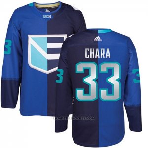 Camiseta Hockey Europa Europe Zdeno Chara 33 Premier World Cup 2016 Azul