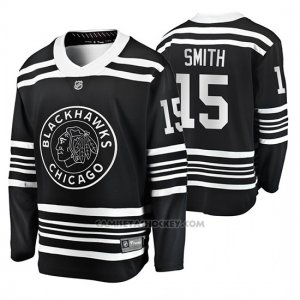 Camiseta Hockey Chicago Blackhawks Zack Smith Premier Alternato Negro