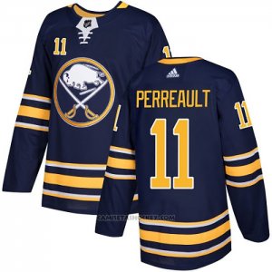 Camiseta Hockey Buffalo Sabres 11 Gilbert Perreault Primera Autentico Azul