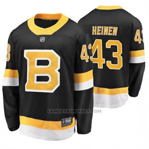 Camiseta Hockey Boston Bruins Danton Heinen Alternato Premier Breakaway Negro