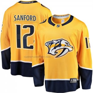 Camiseta Hockey Nashville Predators Zach Sanford Primera Breakaway Oro