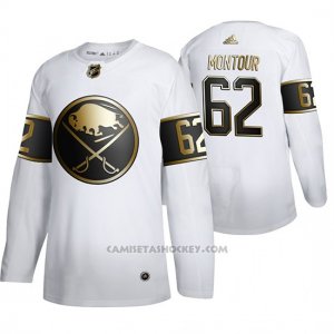 Camiseta Hockey Buffalo Sabres Brandon Montour Golden Edition Autentico Blanco