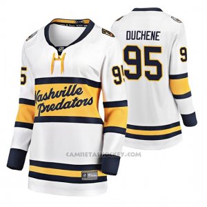 Camiseta Hockey Mujer Nashville Predators Matt Duchene Breakaway Jugador 2020 Winter Classic Blanco