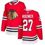 Camiseta Hockey Chicago Blackhawks 27 Jeremy Roenick Primera Autentico Rojo