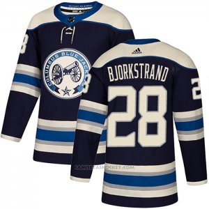 Camiseta Hockey Columbus Blue Jackets Oliver Bjorkstrand Alterno Autentico Azul